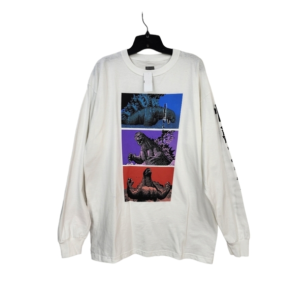 Godzilla Boxes Men's Long Sleeve Graphic T-Shirt - Picture 2 of 7